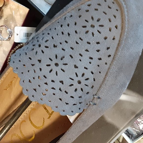 CCOCCI GRAY SUEDE SHOES SKIMMER FLATS - Picture 3 of 5